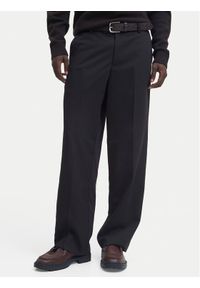 Jack & Jones Chinosy Bill 12293368 Czarny Wide Leg. Kolor: czarny. Materiał: syntetyk #1