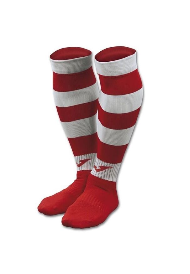 Getry piłkarskie Joma Zebra II czerwono-biały. Kolor: czerwony. Wzór: motyw zwierzęcy. Sport: piłka nożna