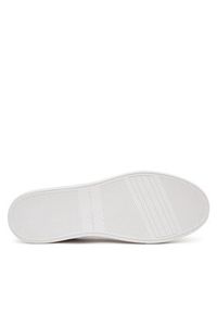TOMMY HILFIGER - Tommy Hilfiger Sneakersy Casual Cupsole FW0FW08689 Biały. Okazja: na co dzień. Kolor: biały. Materiał: skóra #4