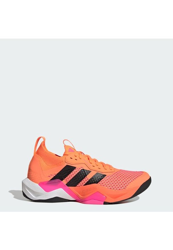 Adidas - adidas Buty na siłownię Rapidmove Adv 2 JQ4119 Pomarańczowy. Kolor: pomarańczowy. Materiał: materiał. Sport: fitness