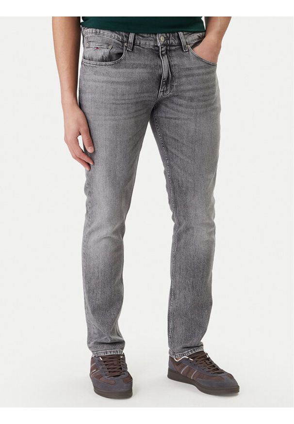 Tommy Jeans Jeansy Scanton DM0DM22926 Szary Slim Fit. Kolor: szary