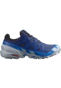 salomon - Buty do biegania męskie Salomon Speedcross 6 Gtx. Kolor: niebieski. Materiał: syntetyk, materiał. Szerokość cholewki: normalna. Model: Salomon Speedcross. Sport: bieganie