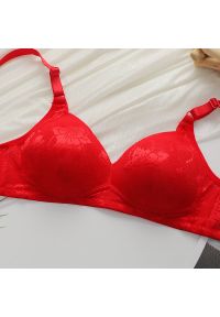 Intica - Biustonosz push-up z fiszbinami dla idealnego kształtu i wsparcia Ainslie. Kolor: czerwony. Materiał: materiał. Rodzaj stanika: biustonosz z fiszbinami, push-up #6