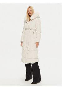 Rinascimento Płaszcz zimowy CFC0118607003 Écru Regular Fit. Materiał: syntetyk. Sezon: zima