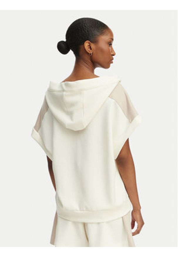 BOSS Bluza Mirage 50561076 Kremowy Relaxed Fit. Kolor: kremowy. Materiał: syntetyk