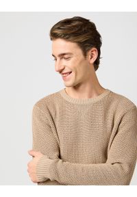 Wrangler - WRANGLER MĘSKA SWETER WRANGLER CREWNECK SWEATER TIMBERWOLF 112364321 #4