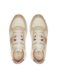 TOMMY HILFIGER - Tommy Hilfiger Sneakersy Low Cut Lace-Up Sneaker T3A9-33548-1695 Beżowy. Kolor: beżowy. Materiał: skóra #7