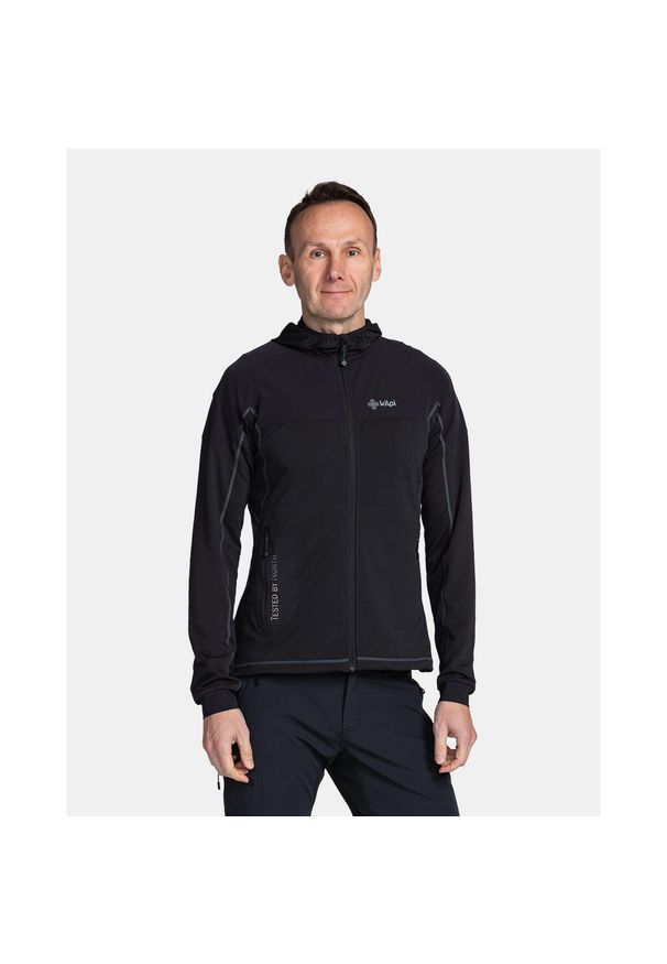 Męska bluza outdoorowa Kilpi MEMPHIS-M. Kolor: czarny. Materiał: polar. Sport: turystyka piesza