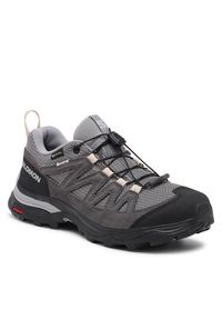 salomon - Salomon Sneakersy X Ward Leather GORE-TEX L47182400 Czarny. Kolor: czarny. Materiał: zamsz, skóra. Technologia: Gore-Tex #6