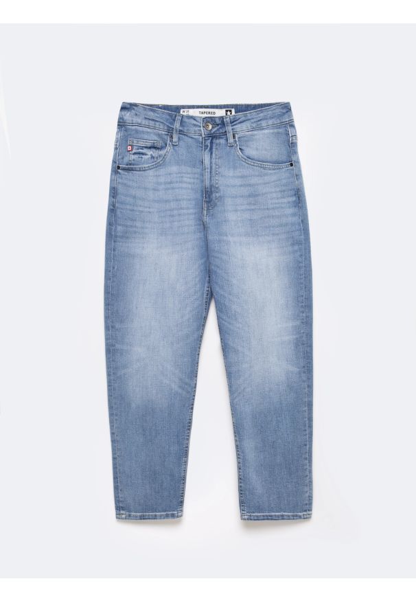 Big-Star - Jeansy męskie niebieskie Ates Cropped 122. Okazja: na co dzień. Kolor: niebieski. Styl: casual, elegancki, vintage, klasyczny