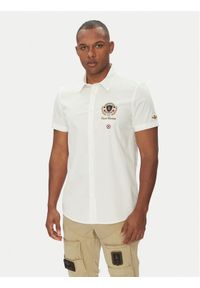 Aeronautica Militare Koszula 251CA1285CT3288 Biały Regular Fit. Kolor: biały. Materiał: bawełna