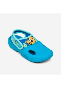 NABAIJI - Sandały basenowe dla dzieci Nabaiji Clog 500 Tiger. Kolor: niebieski. Materiał: kauczuk. Wzór: gładki
