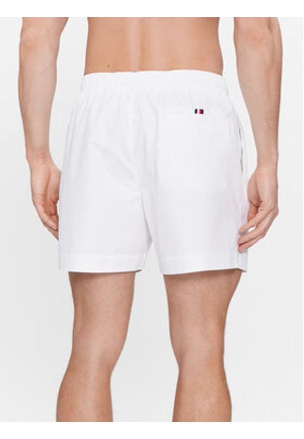 TOMMY HILFIGER - Tommy Hilfiger Szorty kąpielowe UM0UM03258 Biały Regular Fit. Kolor: biały. Materiał: syntetyk