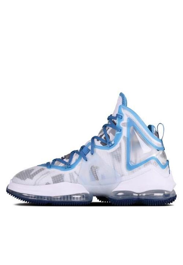 Buty koszykarskie męskie Nike Lebron 19. Kolor: szary. Materiał: materiał, syntetyk. Szerokość cholewki: normalna