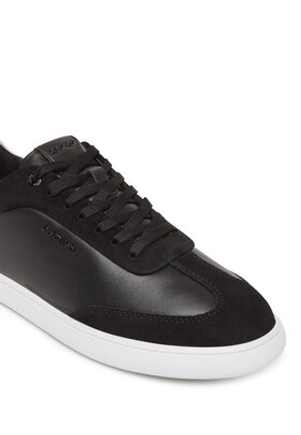 Calvin Klein Sneakersy Cupsole Lace Up - Lth Sue Mix HW0HW02435 Czarny. Kolor: czarny. Materiał: skóra