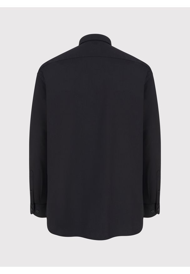 Pako Lorente - PAKO LORENTE – Czarna koszula męska. Kolor: czarny. Materiał: bawełna, elastan. Długość rękawa: długi rękaw. Długość: długie