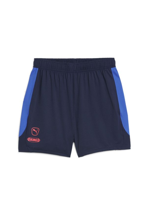 Puma - Męskie spodenki piłkarskie KING Pro PUMA Club Navy Bluemazing Blue. Kolor: niebieski. Sport: piłka nożna