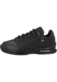 Buty do chodzenia męskie K-Swiss Rinzler Gt. Zapięcie: sznurówki. Kolor: czarny. Materiał: skóra, syntetyk, tkanina, materiał. Szerokość cholewki: normalna. Sport: turystyka piesza