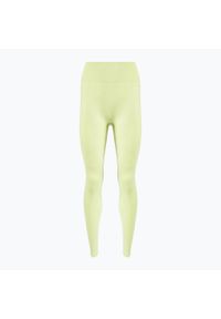 GYM SHARK - Legginsy treningowe damskie Gymshark Vital Seamless. Kolor: żółty