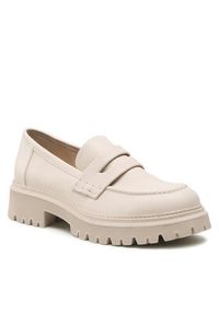 Jenny - JENNY Loafersy WS5875-30 Beżowy. Kolor: beżowy. Materiał: skóra