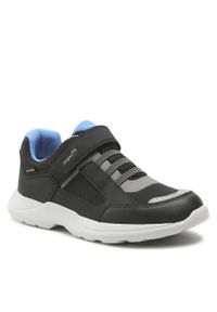 Sneakersy Superfit GORE-TEX 1-006225-0000 DD Schwarz/Hellblau. Kolor: czarny. Materiał: skóra