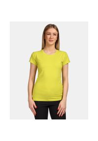 Damska koszulka bawełniana Kilpi PROMO-W. Kolor: zielony. Materiał: bawełna. Sport: turystyka piesza #1