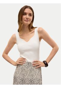 Vero Moda Top Willow 10326450 Biały Slim Fit. Kolor: biały. Materiał: wiskoza #6