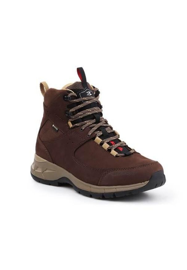 Buty trekkingowe damskie Garmont Trail Beast Mid Gtx Wms. Wysokość cholewki: za kostkę. Zapięcie: sznurówki. Kolor: brązowy. Materiał: syntetyk, materiał, guma. Szerokość cholewki: normalna. Styl: sportowy