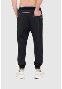 Dolce and Gabbana - DOLCE & GABBANA Czarne męskie spodnie dresowe z dużym logo, Rozmiar 48. Kolor: czarny. Materiał: poliester, dresówka #4