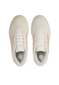 Adidas - adidas Buty Courtblock IF6508 Beżowy. Kolor: beżowy. Materiał: skóra