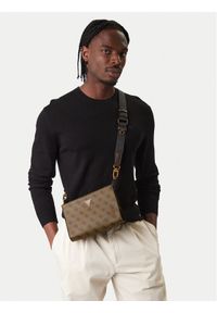 Guess Saszetka HMMILO P6157 Brązowy. Kolor: brązowy. Materiał: skóra #1