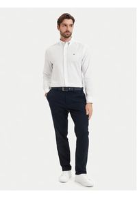 TOMMY HILFIGER - Tommy Hilfiger Koszula Poplin MW0MW43318 Biały Regular Fit. Kolor: biały. Materiał: bawełna #4