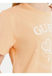 Guess T-Shirt V5GI04 I3Z14 Biały Regular Fit. Kolor: biały. Materiał: bawełna #4