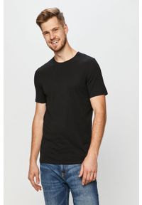 Jack & Jones - T-shirt (2-pack). Okazja: na co dzień. Kolor: czarny. Materiał: dzianina. Styl: casual