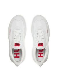 Hugo Sneakersy Leon 50504799 10249881 01 Biały. Kolor: biały. Materiał: skóra