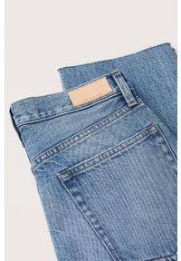 mango - Mango jeansy Havana damskie high waist. Stan: podwyższony. Kolor: niebieski #7