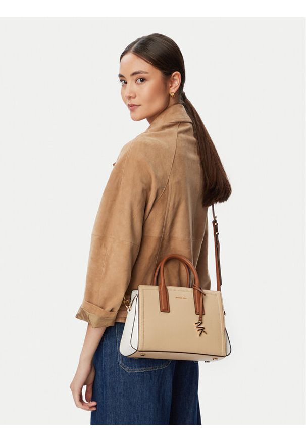 MICHAEL Michael Kors Torebka 30T5G9IS1T Beżowy. Kolor: beżowy. Materiał: skórzane