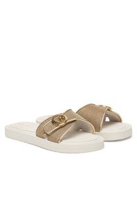 MICHAEL Michael Kors Klapki 40R6MKFA1D Złoty. Kolor: złoty. Materiał: materiał #4
