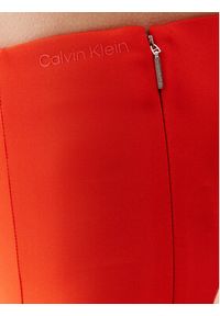 Calvin Klein Legginsy K20K205357 Pomarańczowy Slim Fit. Kolor: pomarańczowy. Materiał: syntetyk #4