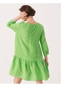 Part Two Sukienka codzienna Chania 30305175 Zielony Relaxed Fit. Okazja: na co dzień. Kolor: zielony. Materiał: len. Typ sukienki: proste. Styl: casual #5