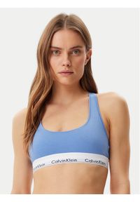 Calvin Klein Underwear Biustonosz top 0000F3785E Niebieski. Kolor: niebieski. Materiał: bawełna