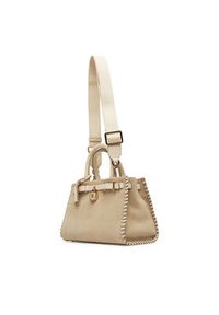 TOMMY HILFIGER - Tommy Hilfiger Torebka American Icon Mini Tote Su AW0AW17469 Beżowy. Kolor: beżowy. Materiał: skórzane, zamszowe #5