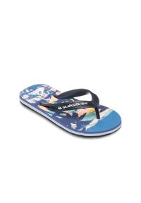 Japonki dziecięce Quiksilver Molokai Art 25 Youth. Kolor: niebieski