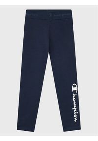 Champion Legginsy 404454 Granatowy Slim Fit. Kolor: niebieski. Materiał: bawełna #1