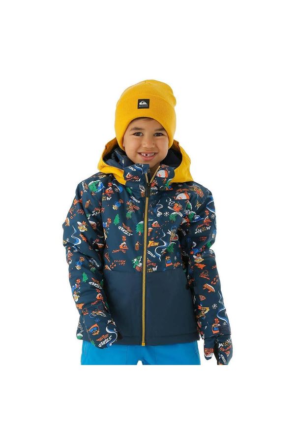 Kurtka narciarska dla dzieci Quiksilver Little Mission. Kolor: niebieski. Sport: narciarstwo