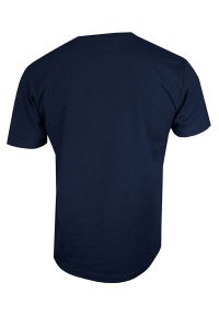 Stedman - Ciemny Granatowy Bawełniany T-Shirt Męski Bez Nadruku STEDMAN Koszulka, Krótki Rękaw, Basic, U-neck. Okazja: na co dzień. Kolor: niebieski. Materiał: bawełna. Długość rękawa: krótki rękaw. Długość: krótkie. Styl: casual #2