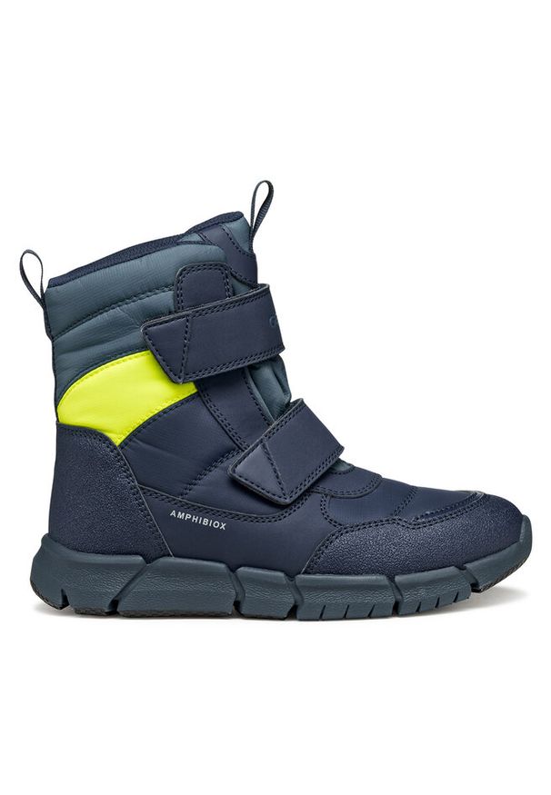 Śniegowce Geox. Kolor: niebieski