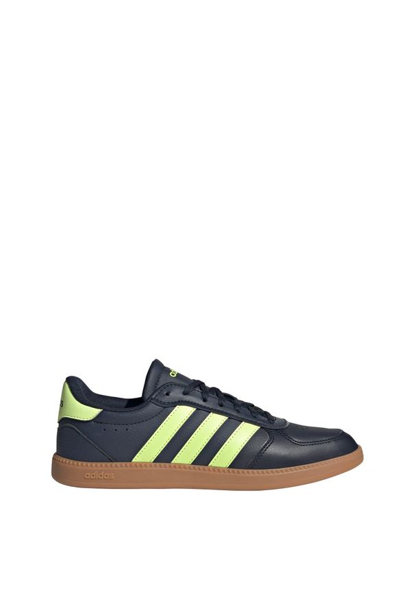 Adidas - Buty Breaknet Sleek. Kolor: żółty, zielony, niebieski, wielokolorowy, brązowy. Wzór: gładki. Styl: sportowy