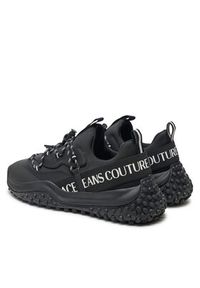 Versace Jeans Couture Sneakersy Hyber 77YA3SN2 Czarny. Kolor: czarny. Materiał: materiał