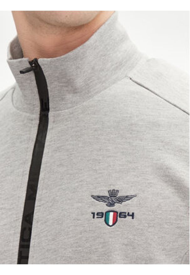 Aeronautica Militare Bluza 251FE1986F581 Szary Regular Fit. Kolor: szary. Materiał: bawełna